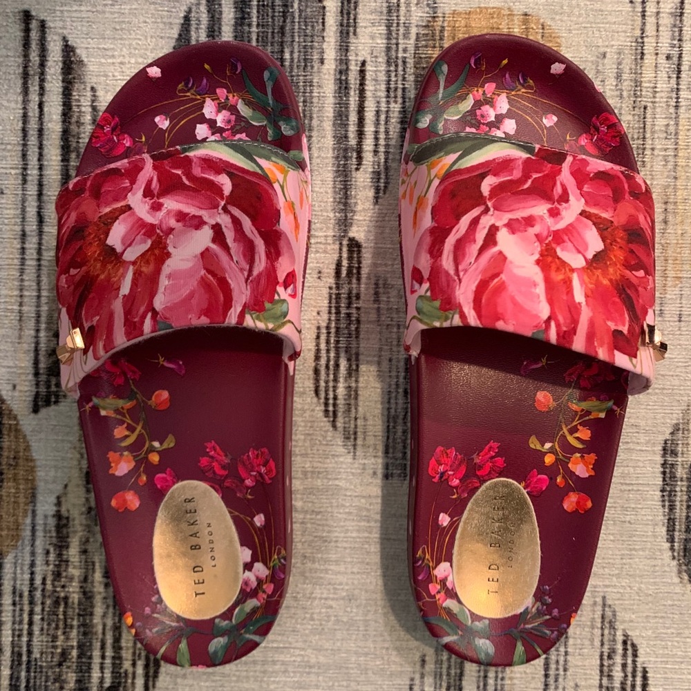 Ted Baker London floral slides